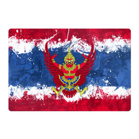 Магнитный плакат 3Х2 с принтом Таиланд в Курске, Полимерный материал с магнитным слоем | 6 деталей размером 9*9 см | flag | garuda | thailand | гаруда | таиланд | флаг