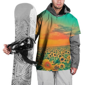 Накидка на куртку 3D с принтом Подсолнух в Курске, 100% полиэстер |  | Тематика изображения на принте: flower | лето | поле | полевой цветок | природа | цветочки | цветы
