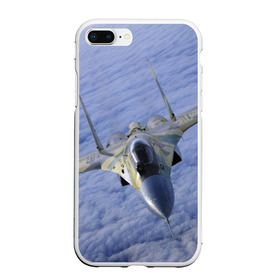 Чехол для iPhone 7Plus/8 Plus матовый с принтом Су - 35 в Курске, Силикон | Область печати: задняя сторона чехла, без боковых панелей | самолет