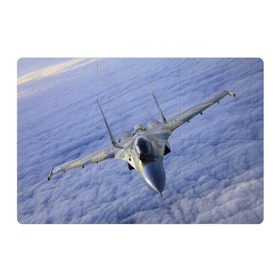 Магнитный плакат 3Х2 с принтом Су - 35 в Курске, Полимерный материал с магнитным слоем | 6 деталей размером 9*9 см | самолет