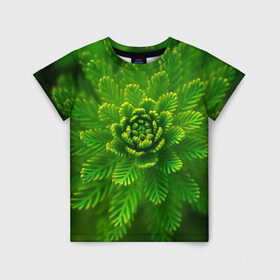 Детская футболка 3D с принтом Красивое растение в Курске, 100% гипоаллергенный полиэфир | прямой крой, круглый вырез горловины, длина до линии бедер, чуть спущенное плечо, ткань немного тянется | 