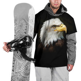 Накидка на куртку 3D с принтом Орёл в Курске, 100% полиэстер |  | клюв | орёл | пернатые | перья | птица | хищник