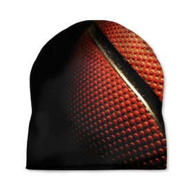 Шапка 3D с принтом Баскетбольный мяч в Курске, 100% полиэстер | универсальный размер, печать по всей поверхности изделия | баскетбол | мяч | оранжевый | спорт | стритбол