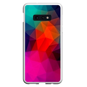 Чехол для Samsung S10E с принтом Abstraction в Курске, Силикон | Область печати: задняя сторона чехла, без боковых панелей | Тематика изображения на принте: абстракция | бумага | геометрия | грани | изгиб | линии | оптические | полигоны | полосы | постель | розовый | сочетания | текстура | треугольники