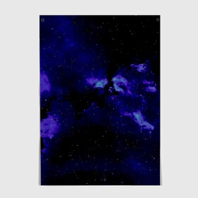 Постер с принтом Звёздное небо в Курске, 100% бумага
 | бумага, плотность 150 мг. Матовая, но за счет высокого коэффициента гладкости имеет небольшой блеск и дает на свету блики, но в отличии от глянцевой бумаги не покрыта лаком | 