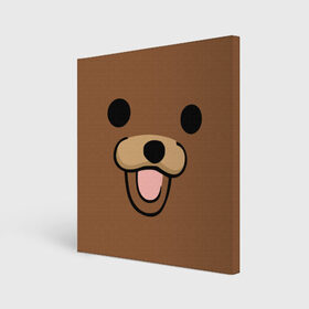 Холст квадратный с принтом Медведь в Курске, 100% ПВХ |  | Тематика изображения на принте: интернет | клевый | медведь | мем | мишка | мишки | прикол | прикольный | смешной | шутка
