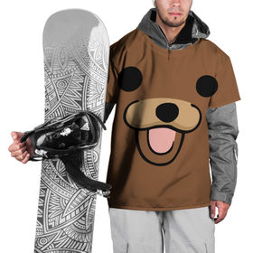 Накидка на куртку 3D с принтом Медведь в Курске, 100% полиэстер |  | Тематика изображения на принте: интернет | клевый | медведь | мем | мишка | мишки | прикол | прикольный | смешной | шутка