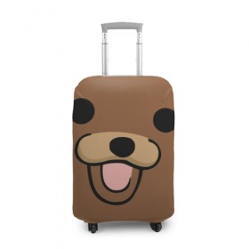 Чехол для чемодана 3D с принтом Медведь в Курске, 86% полиэфир, 14% спандекс | двустороннее нанесение принта, прорези для ручек и колес | интернет | клевый | медведь | мем | мишка | мишки | прикол | прикольный | смешной | шутка