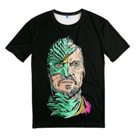 Мужская футболка 3D с принтом Бердман в Курске, 100% полиэфир | прямой крой, круглый вырез горловины, длина до линии бедер | birdman | бердман | иньярриту | майкл китон