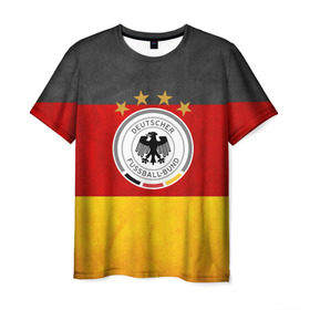 Мужская футболка 3D с принтом Сборная Германии в Курске, 100% полиэфир | прямой крой, круглый вырез горловины, длина до линии бедер | germany | германия | футбольная форма