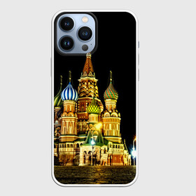 Чехол для iPhone 13 Pro Max с принтом Москва в Курске,  |  | Тематика изображения на принте: kremlin | moscow | russia | город | кремль | москва | ночь | огни | река