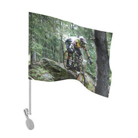 Флаг для автомобиля с принтом Велоспорт гонка в Курске, 100% полиэстер | Размер: 30*21 см | велик | велосипед | гонка | горы | деревья | железный конь | колесо | лес | лисапед | природа | ровер | спорт | спортсмен | стальной конь | тандем | трицикл | шлем