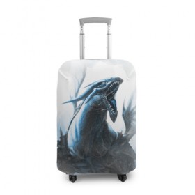 Чехол для чемодана 3D с принтом Dragon в Курске, 86% полиэфир, 14% спандекс | двустороннее нанесение принта, прорези для ручек и колес | fantasy | дракон | змей | миф | фэнтези