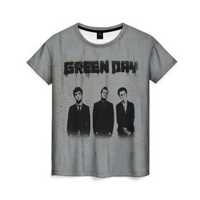 Женская футболка 3D с принтом Green Day 7 в Курске, 100% полиэфир ( синтетическое хлопкоподобное полотно) | прямой крой, круглый вырез горловины, длина до линии бедер | american idiot | green day | грин дей | грин дэй