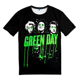 Мужская футболка 3D с принтом Green Day 4 в Курске, 100% полиэфир | прямой крой, круглый вырез горловины, длина до линии бедер | american idiot | green day | грин дей | грин дэй