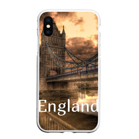 Чехол для iPhone XS Max матовый с принтом England (Англия) в Курске, Силикон | Область печати: задняя сторона чехла, без боковых панелей | england | london | англия | британия | великобритания | владычица морей | вода | город | гостеприимный | дождей | клевый | красивый | лилия | лондон | мост | на темзе | окна | пасмурно | прикольный | река
