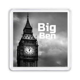 Магнит 55*55 с принтом Big Ben в Курске, Пластик | Размер: 65*65 мм; Размер печати: 55*55 мм | england | london | англия | биг бен | лондон