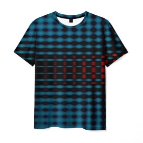 Мужская футболка 3D с принтом focal spot в Курске, 100% полиэфир | прямой крой, круглый вырез горловины, длина до линии бедер | dot | pattern | point | абстракция | точки | узоры