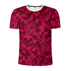 Мужская футболка 3D спортивная с принтом Розовый камуфляж в Курске, 100% полиэстер с улучшенными характеристиками | приталенный силуэт, круглая горловина, широкие плечи, сужается к линии бедра | армейский