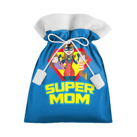 Подарочный 3D мешок с принтом Супермама в Курске, 100% полиэстер | Размер: 29*39 см | мама