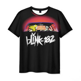 Мужская футболка 3D с принтом Blink-182 в Курске, 100% полиэфир | прямой крой, круглый вырез горловины, длина до линии бедер | blink | california | pop | punk | rock | группа | калифорния | панк | рок
