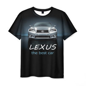 Мужская футболка 3D с принтом Lexus the best car в Курске, 100% полиэфир | прямой крой, круглый вырез горловины, длина до линии бедер | auto | авто | автомобиль | водитель | гиперкар | лексус | машина | суперкар | тачка