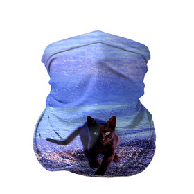 Бандана-труба 3D с принтом Пляж в Курске, 100% полиэстер, ткань с особыми свойствами — Activecool | плотность 150‒180 г/м2; хорошо тянется, но сохраняет форму | cat | kitty | животные | киса | кот | котенок | котэ | кошка