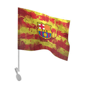 Флаг для автомобиля с принтом Барселона №1! в Курске, 100% полиэстер | Размер: 30*21 см | barcelona | fc | fcb | барселона | испания | футбольный клуб