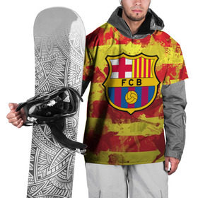 Накидка на куртку 3D с принтом Барселона №1! в Курске, 100% полиэстер |  | barcelona | fc | fcb | барселона | испания | футбольный клуб