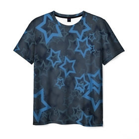 Мужская футболка 3D с принтом Звёзды в Курске, 100% полиэфир | прямой крой, круглый вырез горловины, длина до линии бедер | nebula | space | star | вселенная | звезды | космический | космос | плеяды | пространство