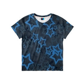 Детская футболка 3D с принтом Звёзды в Курске, 100% гипоаллергенный полиэфир | прямой крой, круглый вырез горловины, длина до линии бедер, чуть спущенное плечо, ткань немного тянется | nebula | space | star | вселенная | звезды | космический | космос | плеяды | пространство