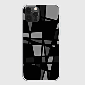 Чехол для iPhone 12 Pro Max с принтом Geometry figure в Курске, Силикон |  | Тематика изображения на принте: бумага | геометрия | грани | изгиб | линии | полигоны | полосы | постель | серый | сочетания | текстура | треугольники | черный