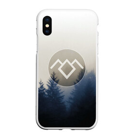 Чехол для iPhone XS Max матовый с принтом Twin Peaks в Курске, Силикон | Область печати: задняя сторона чехла, без боковых панелей | twin peaks | лес | лора палмер | ночь | огонь | сова | сосны | твин пикс