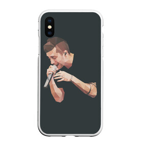 Чехол для iPhone XS Max матовый с принтом Tyler Joseph в Курске, Силикон | Область печати: задняя сторона чехла, без боковых панелей | 21 pilots | tyler joseph | тайлер джозеф