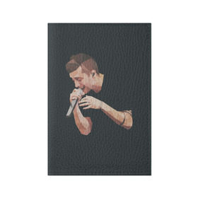 Обложка для паспорта матовая кожа с принтом Tyler Joseph в Курске, натуральная матовая кожа | размер 19,3 х 13,7 см; прозрачные пластиковые крепления | 21 pilots | tyler joseph | тайлер джозеф