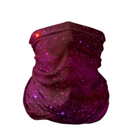 Бандана-труба 3D с принтом Розовые звёзды в Курске, 100% полиэстер, ткань с особыми свойствами — Activecool | плотность 150‒180 г/м2; хорошо тянется, но сохраняет форму | nebula | звезды | созвездие | туманность