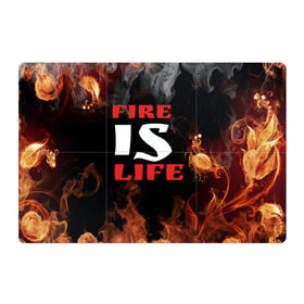 Магнитный плакат 3Х2 с принтом Fire is life (Огонь это жизнь) в Курске, Полимерный материал с магнитным слоем | 6 деталей размером 9*9 см | fire | is | life | алфавит | английский | большие | буквы | горит | жар | клевая | надпись | огонь | огонь это жизнь | пламя | пожар | полымя | прикольная | пыл | свет | слово | цитата