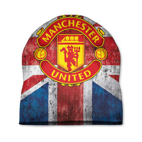 Шапка 3D с принтом Manchester United №1! в Курске, 100% полиэстер | универсальный размер, печать по всей поверхности изделия | manchester united | манчестер | юнайтед