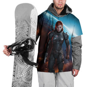 Накидка на куртку 3D с принтом Mass Effect в Курске, 100% полиэстер |  | n7 | shepard | галактика | жнец | космос | масс | нормандия | планета | шепард | эффект