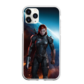 Чехол для iPhone 11 Pro матовый с принтом Mass Effect в Курске, Силикон |  | n7 | shepard | галактика | жнец | космос | масс | нормандия | планета | шепард | эффект
