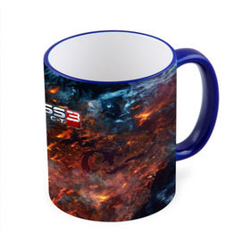 Кружка 3D с принтом Mass Effect в Курске, керамика | ёмкость 330 мл | Тематика изображения на принте: n7 | shepard | галактика | жнец | космос | масс | нормандия | планета | шепард | эффект