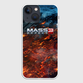 Чехол для iPhone 13 mini с принтом Mass Effect в Курске,  |  | n7 | shepard | галактика | жнец | космос | масс | нормандия | планета | шепард | эффект