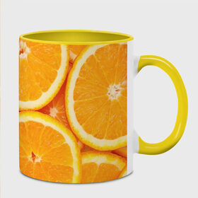 Кружка 3D с принтом Апельсинка в Курске, керамика | ёмкость 330 мл | Тематика изображения на принте: апельсин | свежесть | фрукт