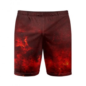 Мужские шорты 3D спортивные с принтом Космический в Курске,  |  | звезды | красный | туманность
