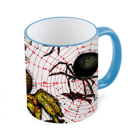 Кружка 3D с принтом Тарантул в Курске, керамика | ёмкость 330 мл | spider | паук | паутина | тарантул