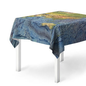 Скатерть 3D с принтом Карта в Курске, 100% полиэстер (ткань не мнется и не растягивается) | Размер: 150*150 см | география | земля | мир