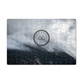 Пазл магнитный 126 элементов с принтом Twin Peaks в Курске, полимерный материал с магнитным слоем | 126 деталей, размер изделия —  180*270 мм | twin peaks | дэвид линч | лес | лора палмер | сова | твин пикс | туман