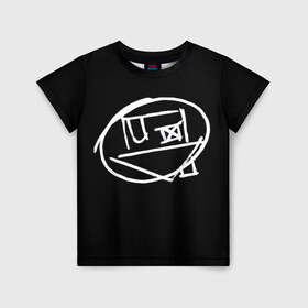 Детская футболка 3D с принтом Logo в Курске, 100% гипоаллергенный полиэфир | прямой крой, круглый вырез горловины, длина до линии бедер, чуть спущенное плечо, ткань немного тянется | Тематика изображения на принте: art | logo | music | the neighbourhood | лого | музыка | поп | рок