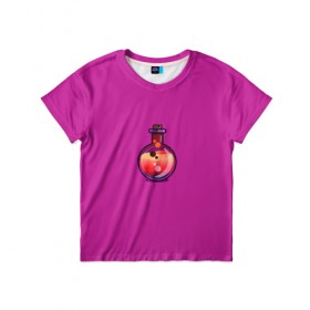Детская футболка 3D с принтом Колба в Курске, 100% гипоаллергенный полиэфир | прямой крой, круглый вырез горловины, длина до линии бедер, чуть спущенное плечо, ткань немного тянется | кислота | колба | пробирка | химия