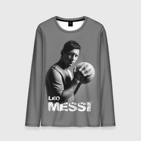 Мужской лонгслив 3D с принтом Leo Messi в Курске, 100% полиэстер | длинные рукава, круглый вырез горловины, полуприлегающий силуэт | barcelona | spanish | аргентина | барселона | испания | лео | месси | мяч | футбол | футболист